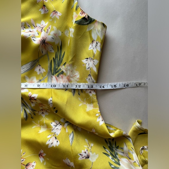HELLO MOLLY Yellow Flora Print In The Sun Midi Dress, Size M - Picture 8 of 11